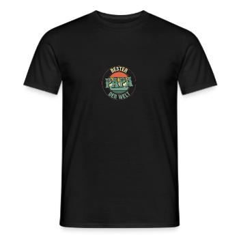 Bester Papa Der Welt Bester Papa Der Welt Best Dad - Männer T-Shirt - Schwarz - Vorne - AI Model Male 178 light (178cm)
