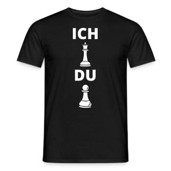 Schach Spruch Geschenk Schachmatt Queens Gambit - Männer T-Shirt - Schwarz - Vorne - AI Model Male 178 light (178cm)