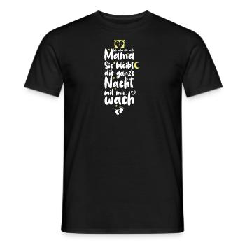 Ich Habe Die Beste Mama Sie Blei... - Männer T-Shirt - Schwarz - Vorne - AI Model Male 178 light (178cm)
