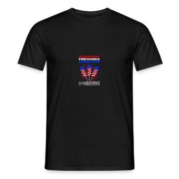 Pyrotechnician Assistant fireworks director - Men's T-Shirt - black - Front - AI Model Male 178 light (178cm)