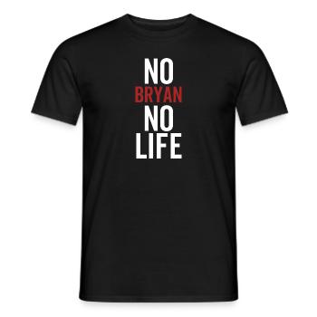 Pas de Bryan Pas de vie - T-shirt homme - noir - Devant - AI Model Male 178 light (178cm)