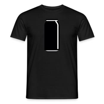 eine Dose Getränk - Männer T-Shirt - Schwarz - Vorne - AI Model Male 178 light (178cm)