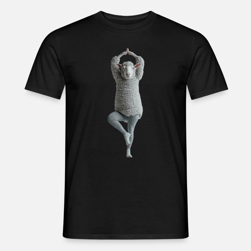 Schaf - Männer T-Shirt - Schwarz