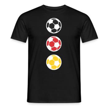 Football Germany Ball Sports - Men's T-Shirt - black - Front - AI Model Male 178 light (178cm)