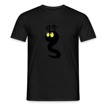 schwarzer Wurm - Männer T-Shirt - Schwarz - Vorne - AI Model Male 178 light (178cm)