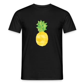 Ananas - Männer T-Shirt - Schwarz - Vorne - AI Model Male 178 light (178cm)