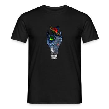 Idée Cosmique - T-shirt homme - noir - Devant - AI Model Male 178 light (178cm)