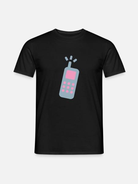 phone cellphone cell phone landline - Men's T-Shirt - black