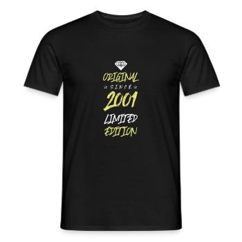 2001 Limited Edition - Men's T-Shirt - black - Front - AI Model Male 178 light (178cm)