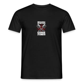 Wieso laufen? Tuning Schrauber KFZ Mechaniker - Männer T-Shirt - Schwarz - Vorne - AI Model Male 178 light (178cm)
