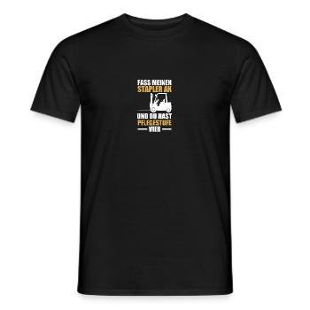 Fass meinen Stapler an Staplerfahrer Gabelstapler - Männer T-Shirt - Schwarz - Vorne - AI Model Male 178 light (178cm)