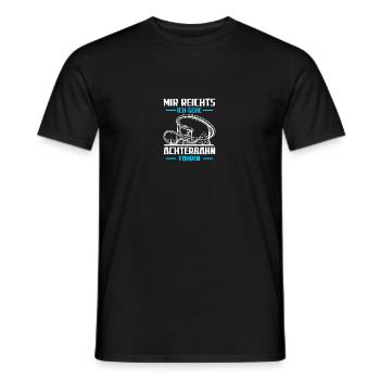 Mir reichts Freizeitpark Rollercoaster Achterbahn - Männer T-Shirt - Schwarz - Vorne - AI Model Male 178 light (178cm)