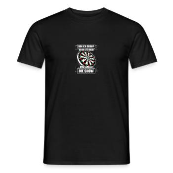 Bin ich dran? Dartspieler Darts Dart - Männer T-Shirt - Schwarz - Vorne - AI Model Male 178 light (178cm)