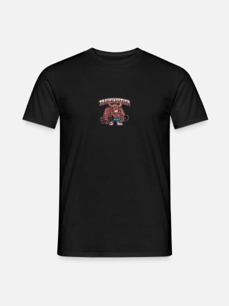 Trainingstier Bodybuilding Bodybuilder Kraftsport - Männer T-Shirt - Schwarz