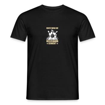 Kegelbahn Kegel Kegler Sportkegler Kegeln - Männer T-Shirt - Schwarz - Vorne - AI Model Male 178 light (178cm)