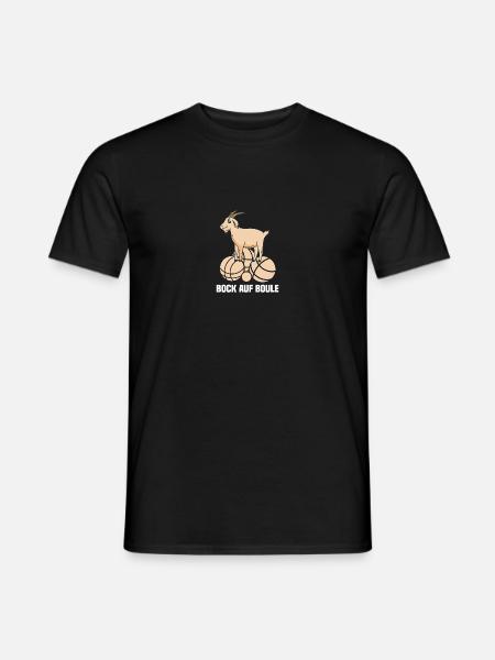 Petanque Bock auf Boule Boulespieler - Männer T-Shirt - Schwarz