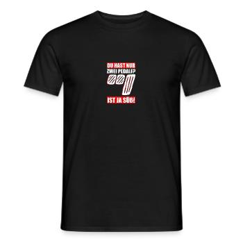 Nur zwei Pedale? Tuning Tuner Schrauber - Männer T-Shirt - Schwarz - Vorne - AI Model Male 178 light (178cm)