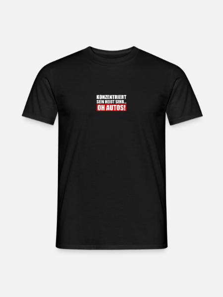 Konzentriert sein Tuning KFZ Mechaniker Schrauber - Männer T-Shirt - Schwarz