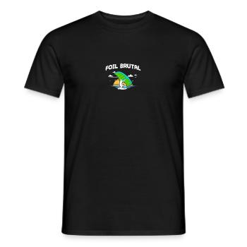 Foil brutal Wingsurfer Wing Surf Wing Foil - T-shirt homme - noir - Devant - AI Model Male 178 light (178cm)