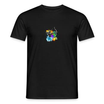 Pfeil und Bogen Bogenschießen Bogenschütze - Männer T-Shirt - Schwarz - Vorne - AI Model Male 178 light (178cm)