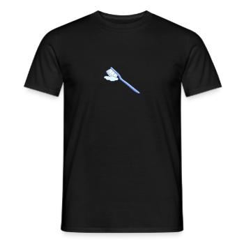 Toothbrush Brushing Dental Hygiene Dental Health - Men's T-Shirt - black - Front - AI Model Male 178 light (178cm)
