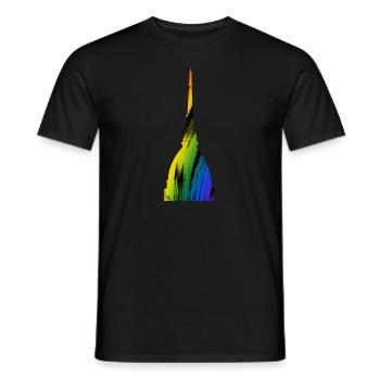 Turin Pride - T-shirt homme - noir - Devant - AI Model Male 178 light (178cm)