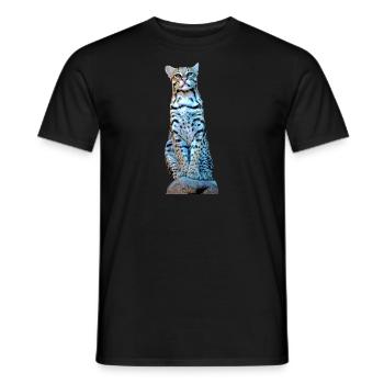 Ocelot - Men's T-Shirt - black - Front - AI Model Male 178 light (178cm)
