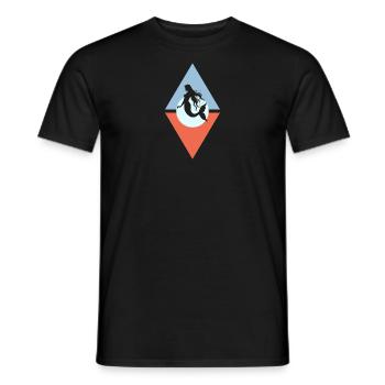 Aileron de sirène Neptune - T-shirt homme - noir - Devant - AI Model Male 178 light (178cm)
