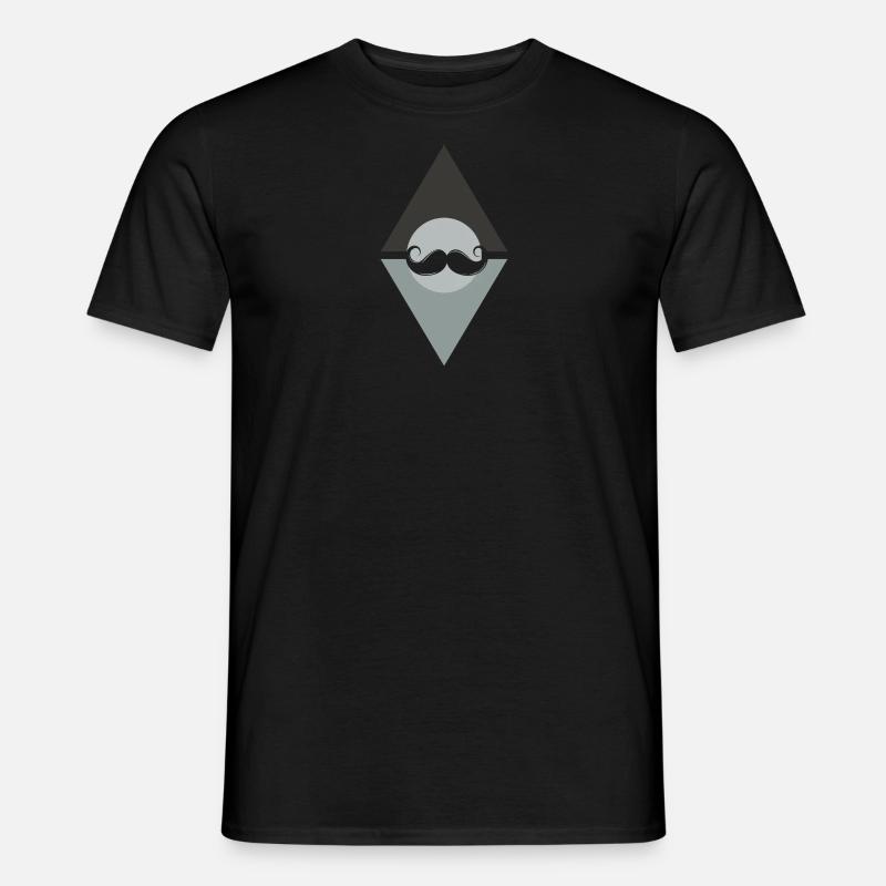 Schnurrbart Sir Gesichtsbehaarung - Männer T-Shirt - Schwarz