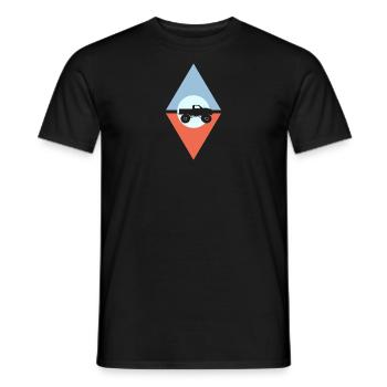 Monster Truck Terrain - Men's T-Shirt - black - Front - AI Model Male 178 light (178cm)