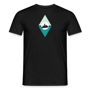 Jet Ski Boat Water Sports - Men's T-Shirt - black - Front - AI Model Male 178 light (178cm)