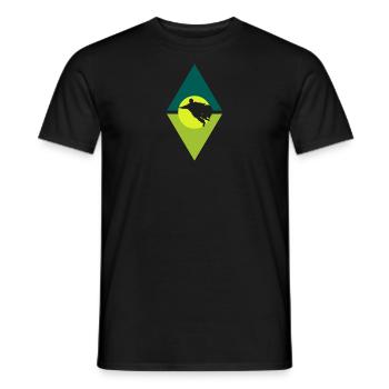 Wingsuit Fliegen Gleiter - Männer T-Shirt - Schwarz - Vorne - AI Model Male 178 light (178cm)