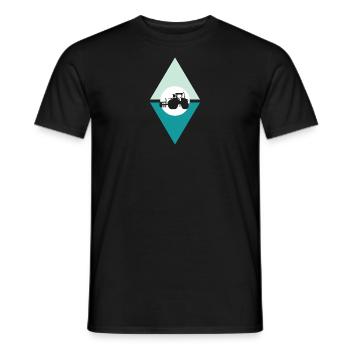 Maehdrescher Hof Landwirtschaft - Männer T-Shirt - Schwarz - Vorne - AI Model Male 178 light (178cm)