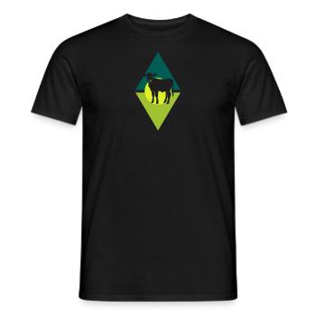 Vegan Animal Rights Animal Welfare - Men's T-Shirt - black - Front - AI Model Male 178 light (178cm)