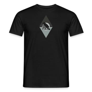 Achterbahn Lukas - Männer T-Shirt - Schwarz - Vorne - AI Model Male 178 light (178cm)