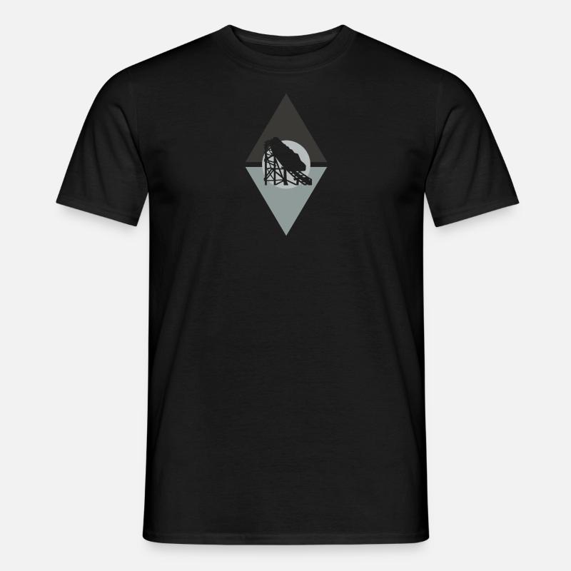 Achterbahn Lukas - Männer T-Shirt - Schwarz