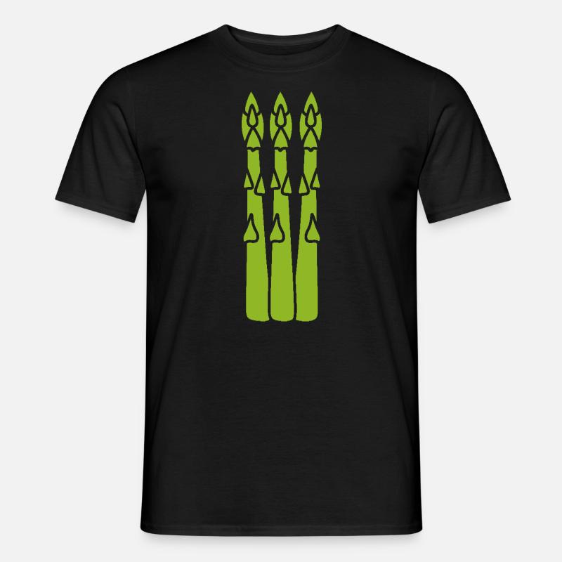 Spargel - Männer T-Shirt - Schwarz