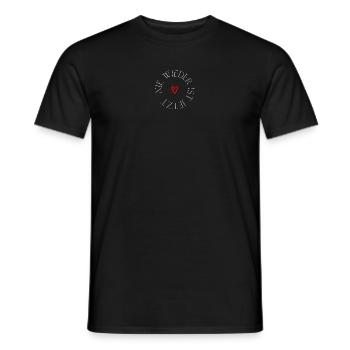 nie wieder ist jetzt - Männer T-Shirt - Schwarz - Vorne - AI Model Male 178 light (178cm)
