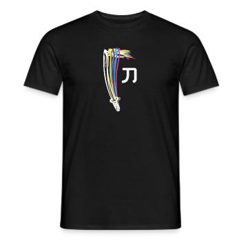 Katana coloré - T-shirt homme - noir - Devant - AI Model Male 178 light (178cm)