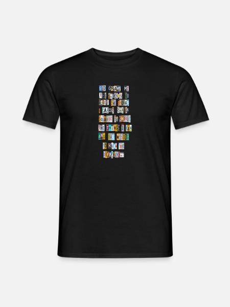 serenity prayer - Men's T-Shirt - black