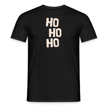 Ho Ho Ho - Männer T-Shirt - Schwarz - Vorne - AI Model Male 178 light (178cm)