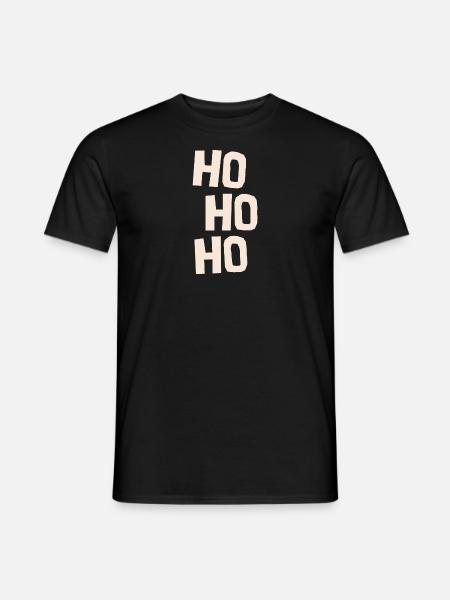 Ho Ho Ho - Männer T-Shirt - Schwarz