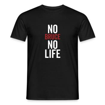 Kein Bruce Kein Leben - Männer T-Shirt - Schwarz - Vorne - AI Model Male 178 light (178cm)