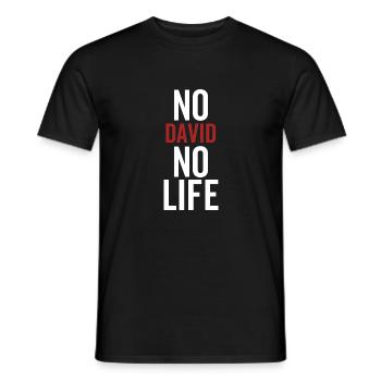 Kein David Kein Leben - Männer T-Shirt - Schwarz - Vorne - AI Model Male 178 light (178cm)