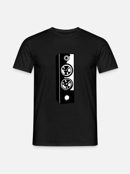 Speakers, music sound system - Men's T-Shirt - black