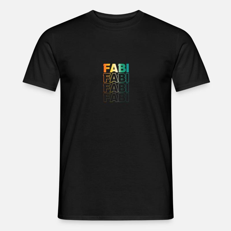 Fabian - Männer T-Shirt - Schwarz