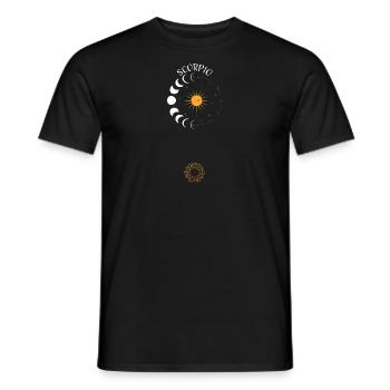 Scorpio - Astrology - Männer T-Shirt - Schwarz - Vorne - AI Model Male 178 light (178cm)