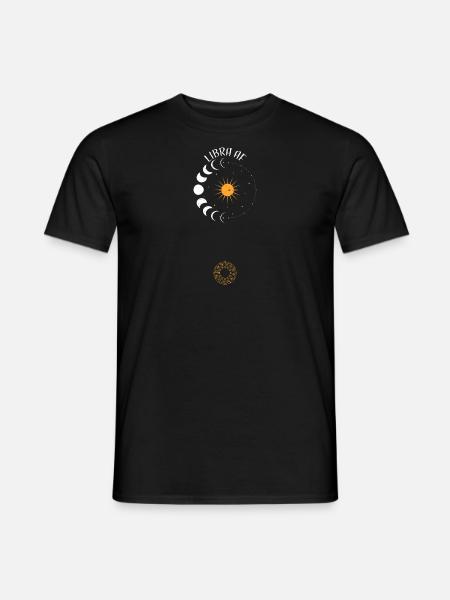 Libra AF - Astrology - Männer T-Shirt - Schwarz