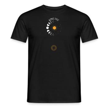 Roi Lion - Astrologie - T-shirt homme - noir - Devant - AI Model Male 178 light (178cm)