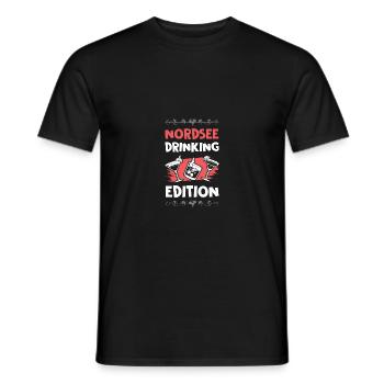 Édition à boire de la mer du Nord - T-shirt homme - noir - Devant - AI Model Male 178 light (178cm)